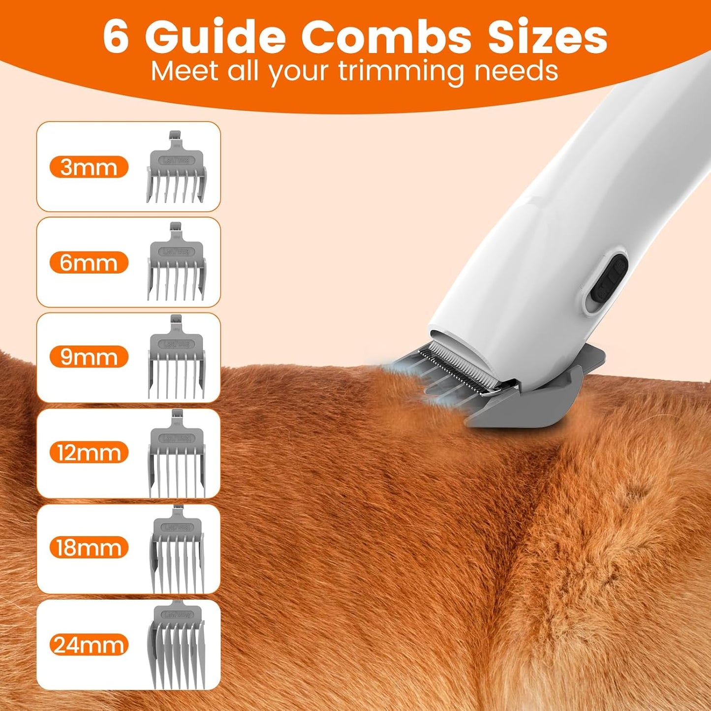 Dog Grooming Vacuum, Dog Grooming Kit with Pet Clippers, 12,000Pa Pet Hair Grooming Vacuum for Dogs, Vacuum Brush for Shedding Grooming, Low Noise Home Cleaning Tool in 1, PG10 Black