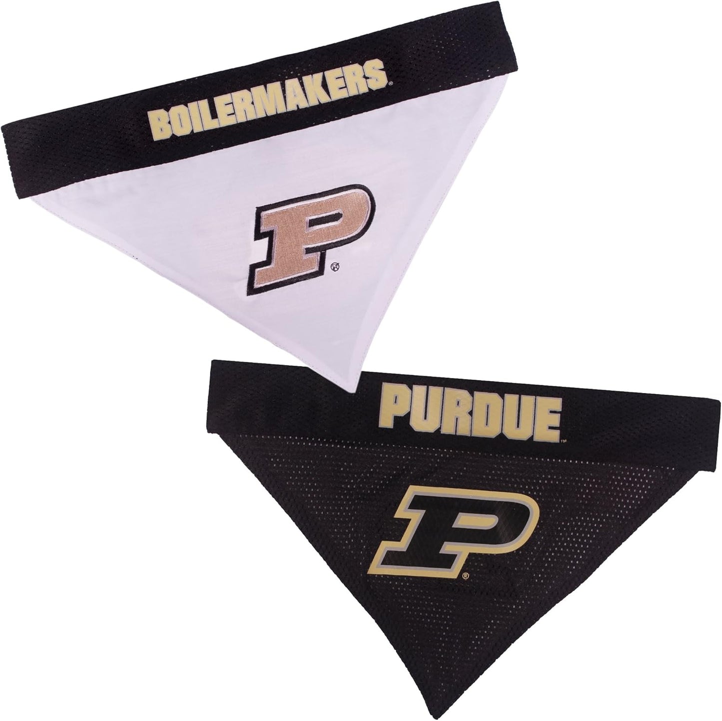 Pets First Collegiate Pet Accessories, Reversible Bandana, Purdue Boilermakers Size XX-Large