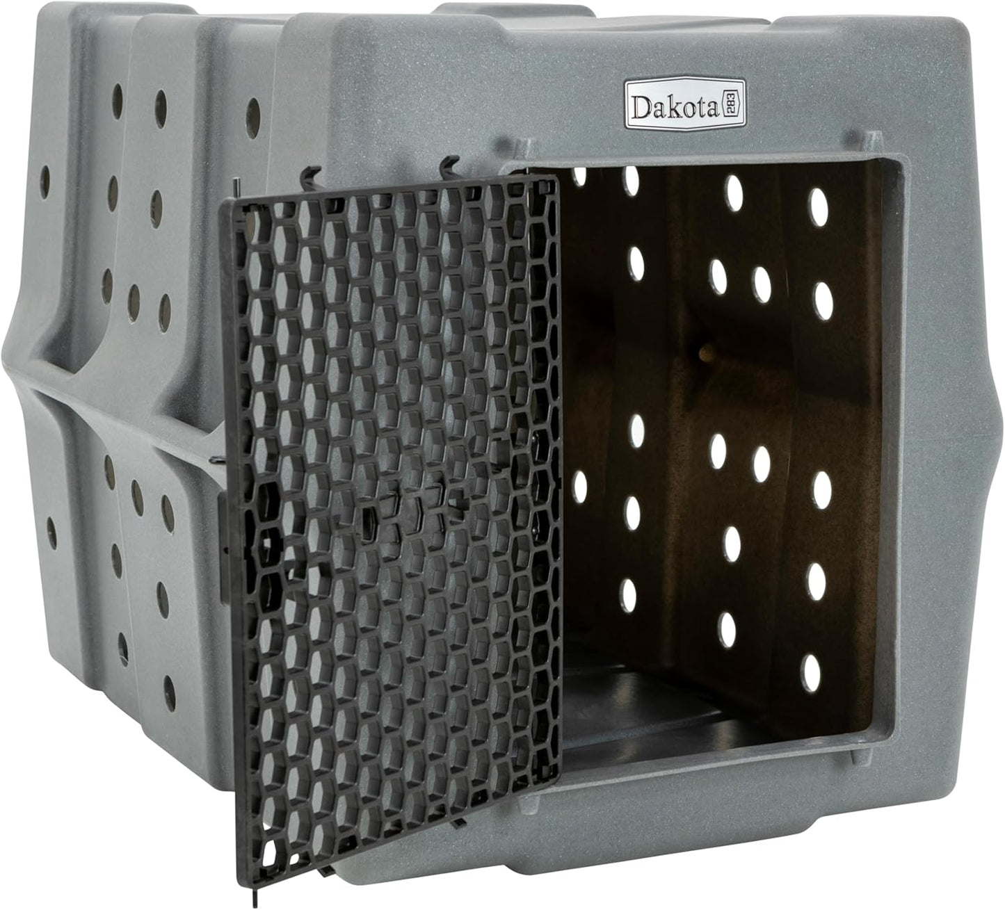 Dakota 283 Crate - Canine Rough and Tough Economy Kennel (Dark Granite, Large)