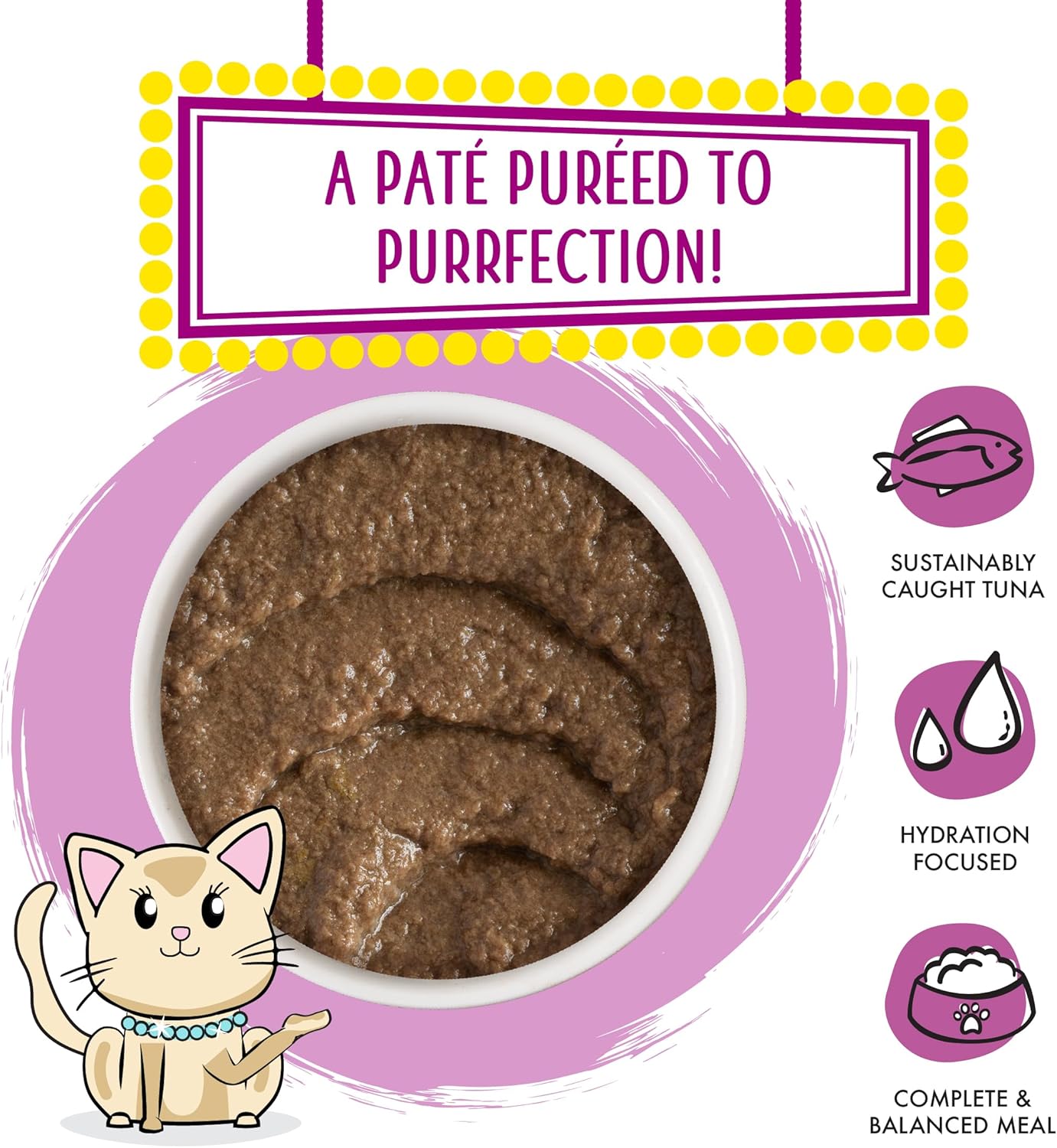 Weruva Wet Cat Food, Tic Tac Whoa with Tuna and Salmon Pate, 5.5oz Can, Pack of 8