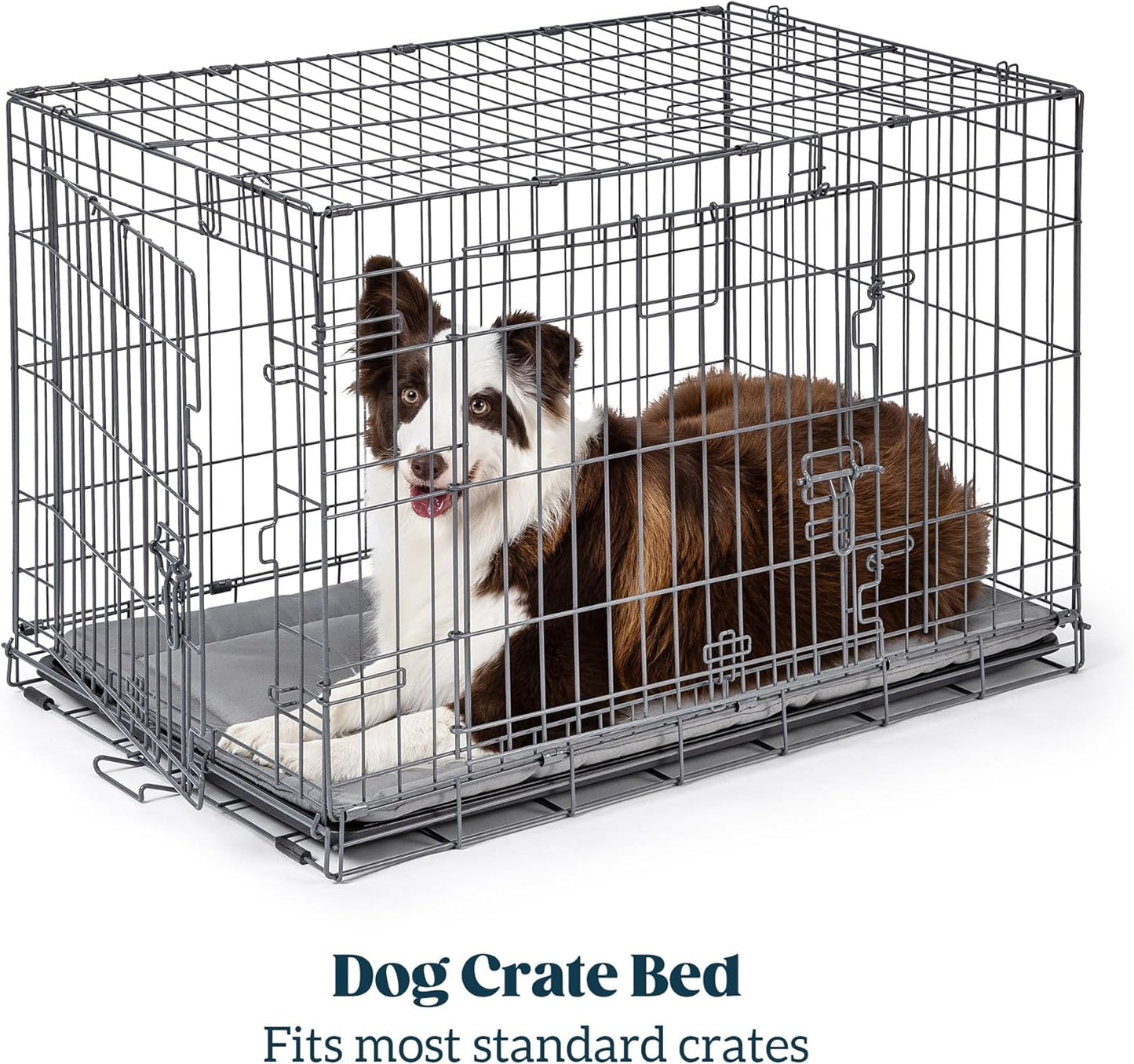 Cybarmour Chew Proof Dog Crate Pad - Outdoor Indestructible Dog Bed - Tough - Potable - Machine Washable - Water & Dirt-Resistant - Small Breeds & Fits 24-Inch Crate - 23"x16", Limestone