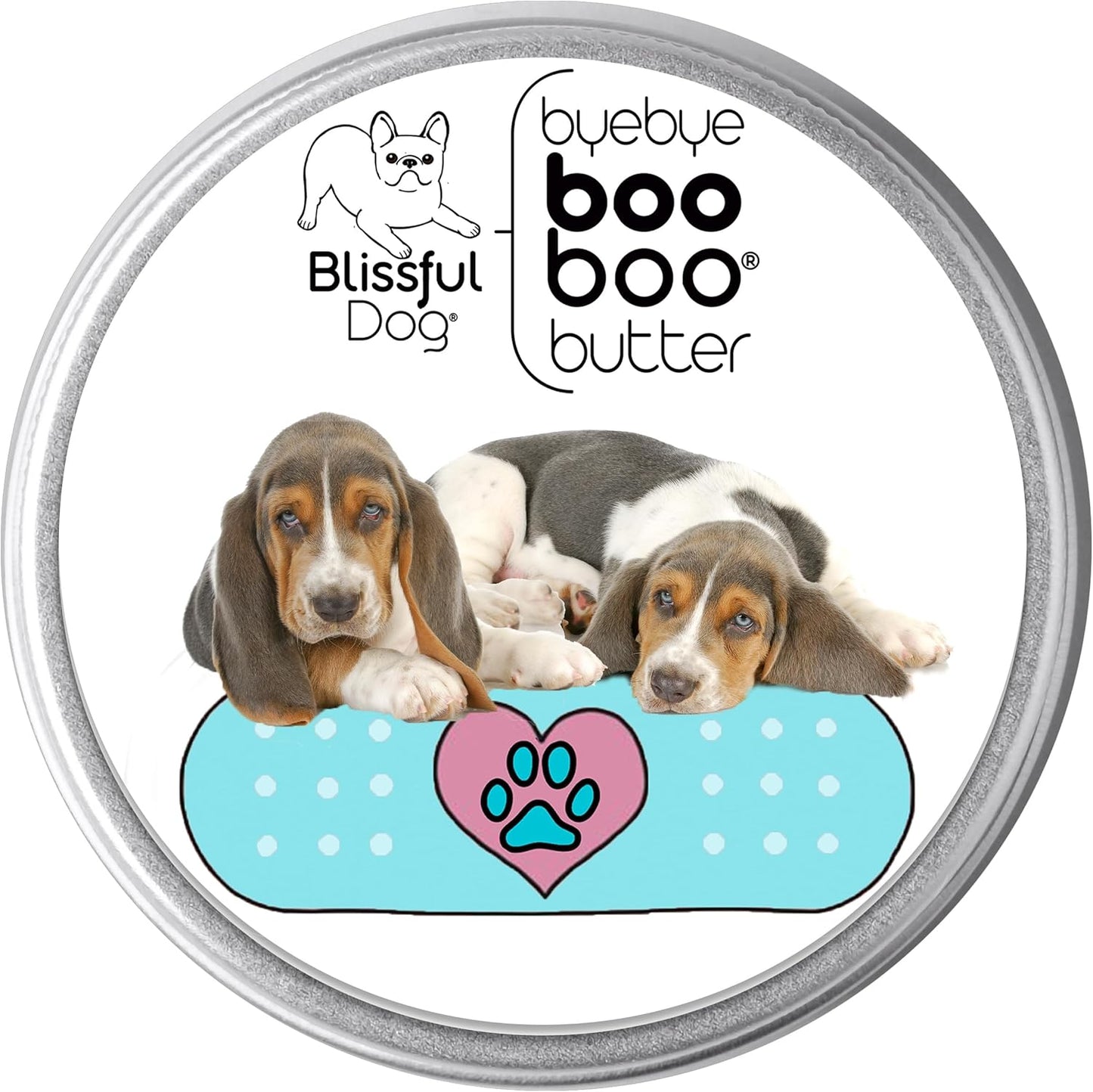 The Blissful Dog 8 oz TIN Basset Hound Booboo Butter