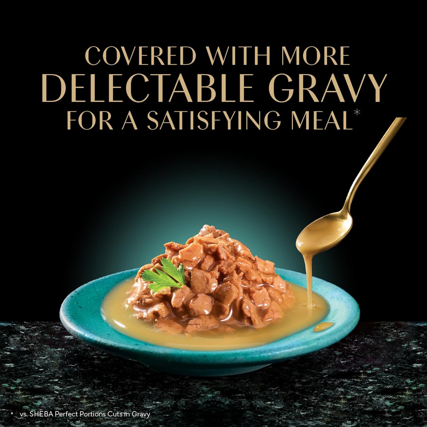 Sheba Gravy Indulgence Adult Wet Cat Food Chicken Entree in Extra Gravy, 2.6 oz. Twin-Pack Trays (24 Count, 48 Servings)