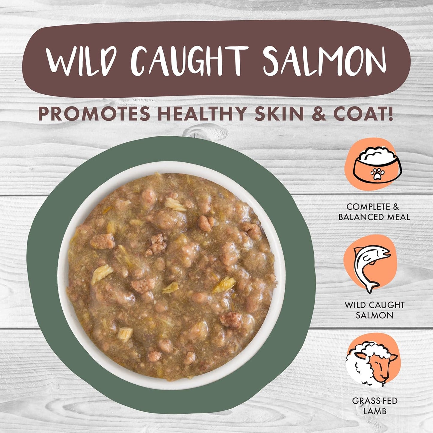 Weruva Classic Cat Stews!, Stir The Pot with Lamb, Chicken & Salmon in Gravy, 3oz Pouch (Pack of 12)