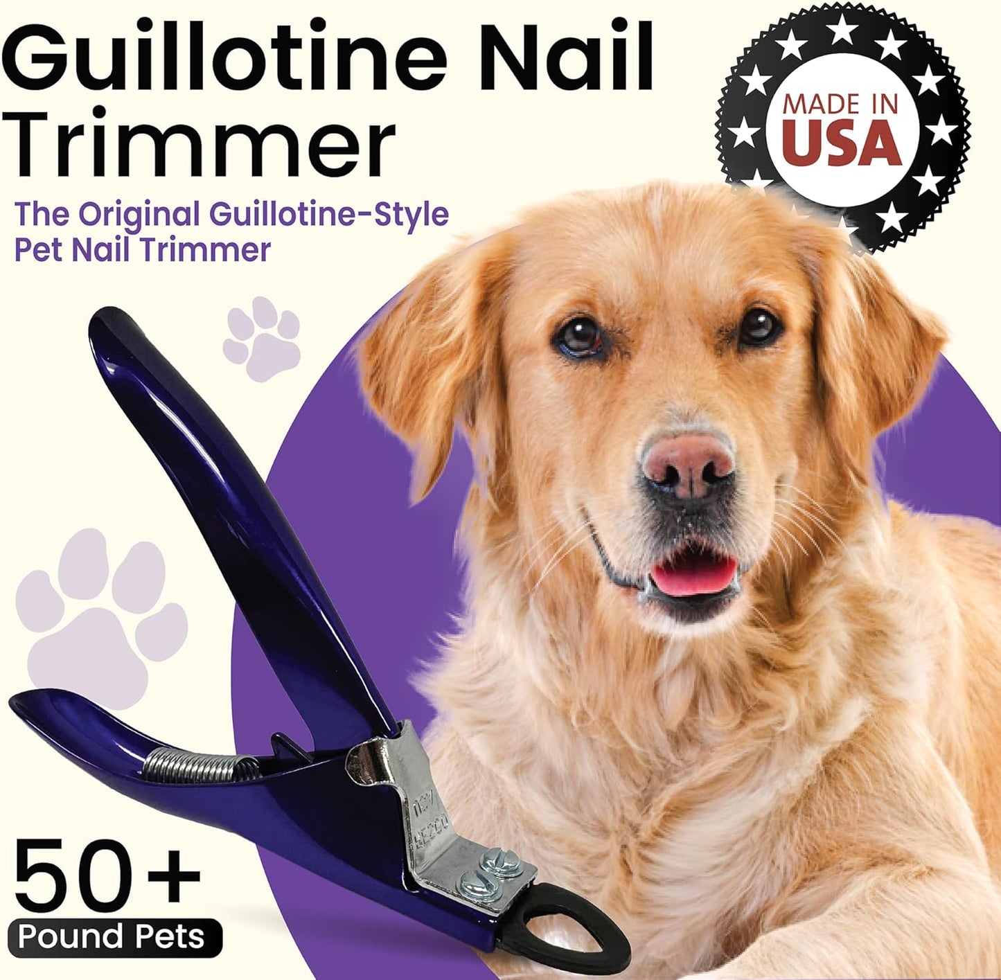 Resco Original Deluxe Dog, Cat, and Pet Nail/Claw Clippers. Best USA-Made Trimmer, More Colors & Sizes