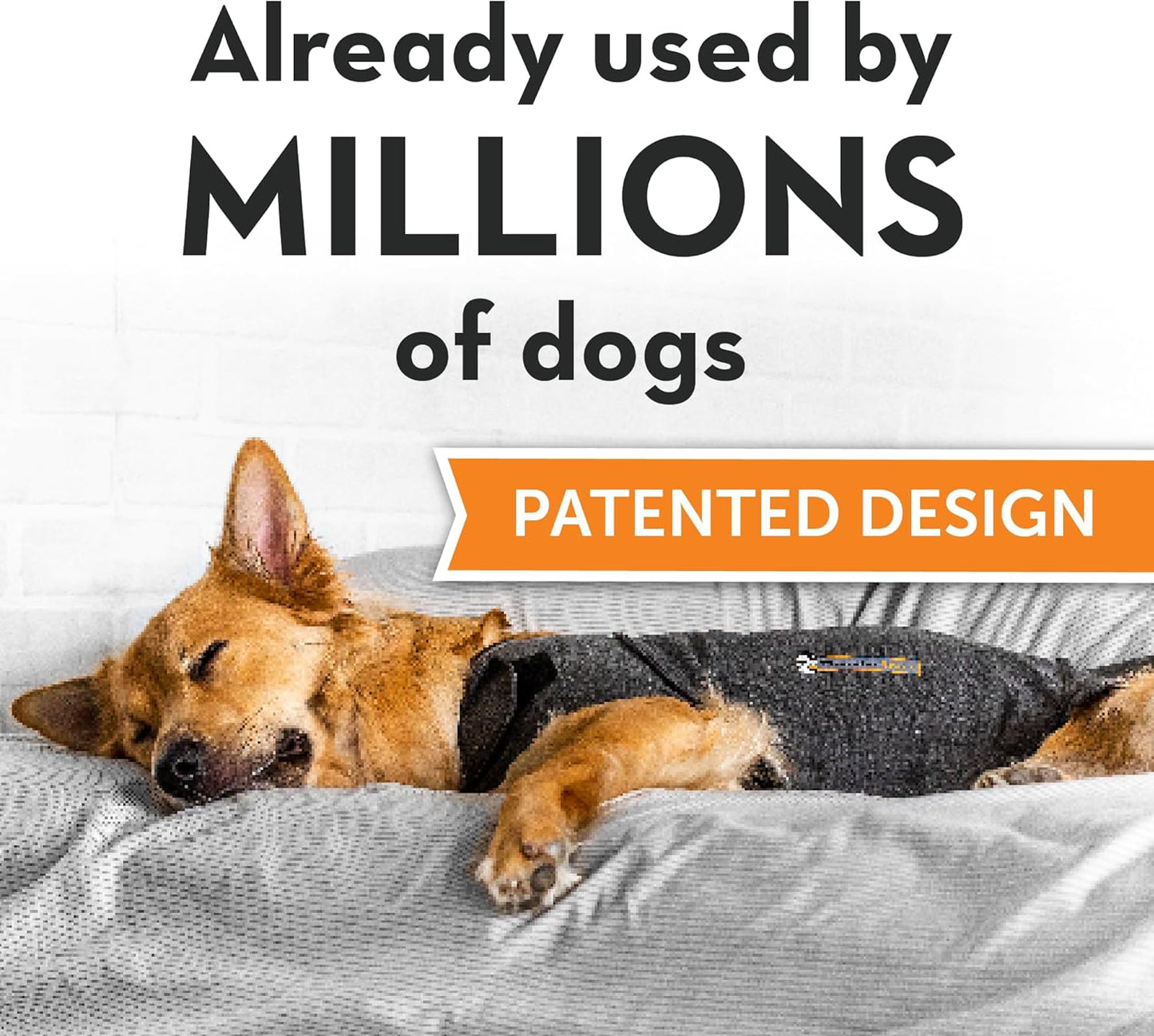 ThunderShirt for Dogs, Large, Heather Gray Classic - Dog Anxiety Relief Calming Vest