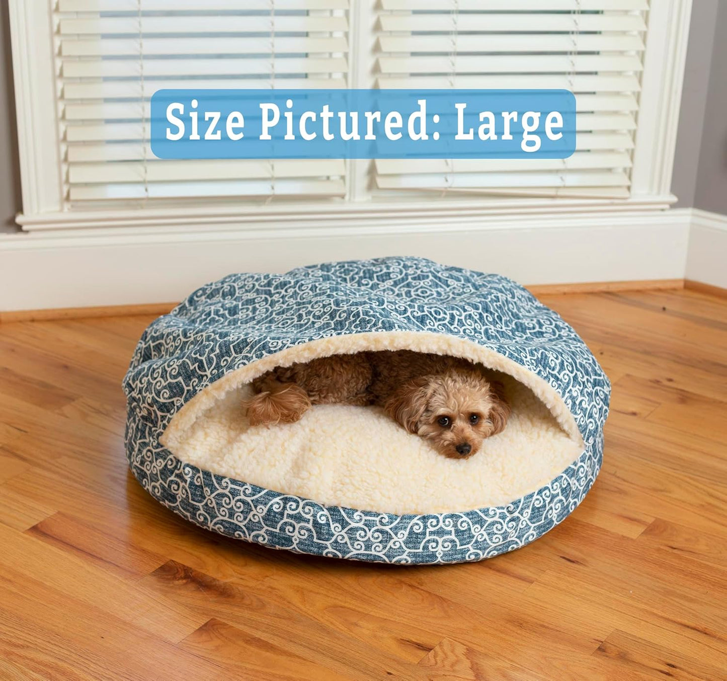Snoozer Luxury Cozy Cave Pet Bed, Wag Collection, Extra Large - Ramey Oxford
