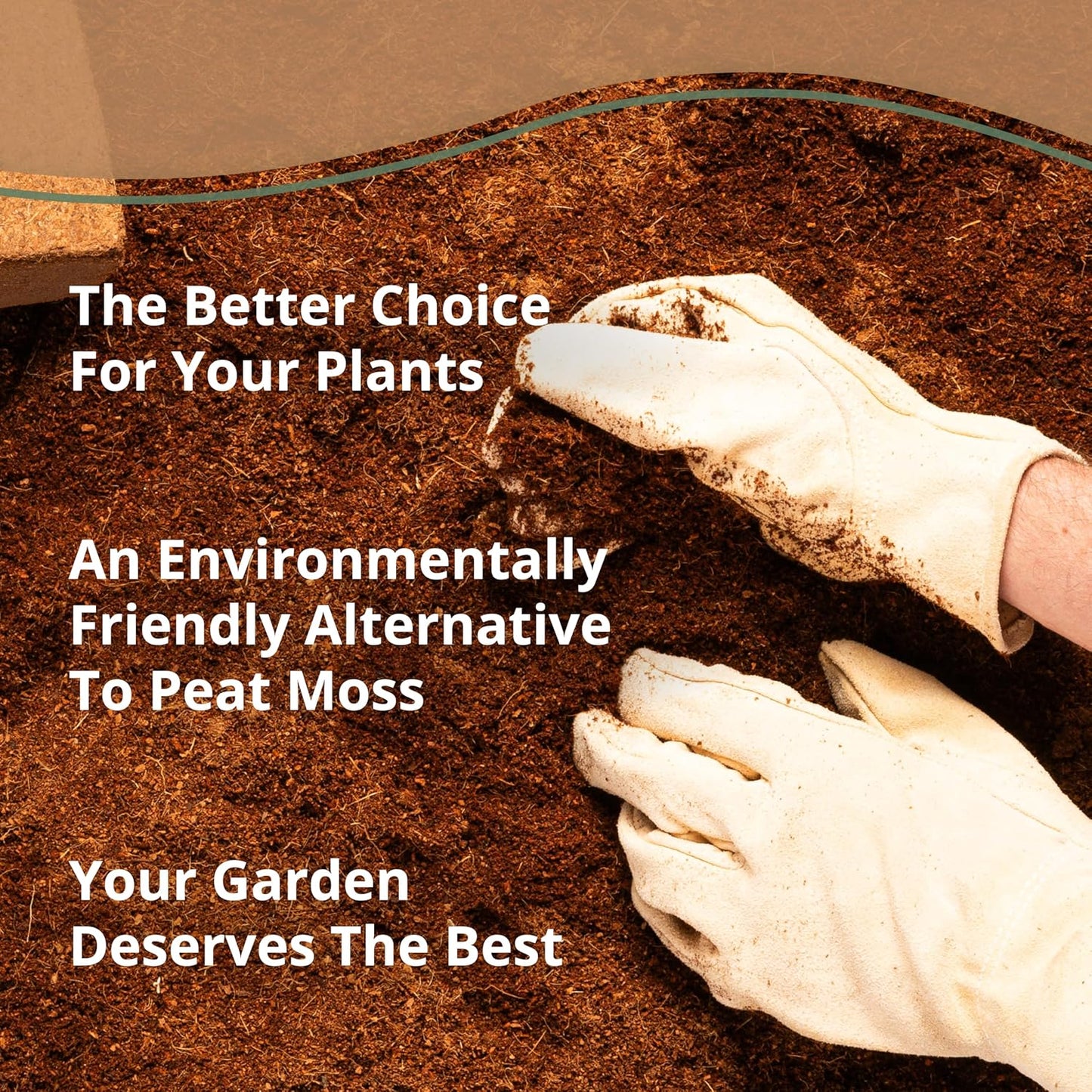 Coco Bliss (10lbs) - Organic Coco Coir for Plants - OMRI-Listed Coco Coir Brick for Garden Soil & Potting Mixes - Coconut Fiber Substrate Mixes with Potting Soil for Indoor Plants & Outdoor Plants