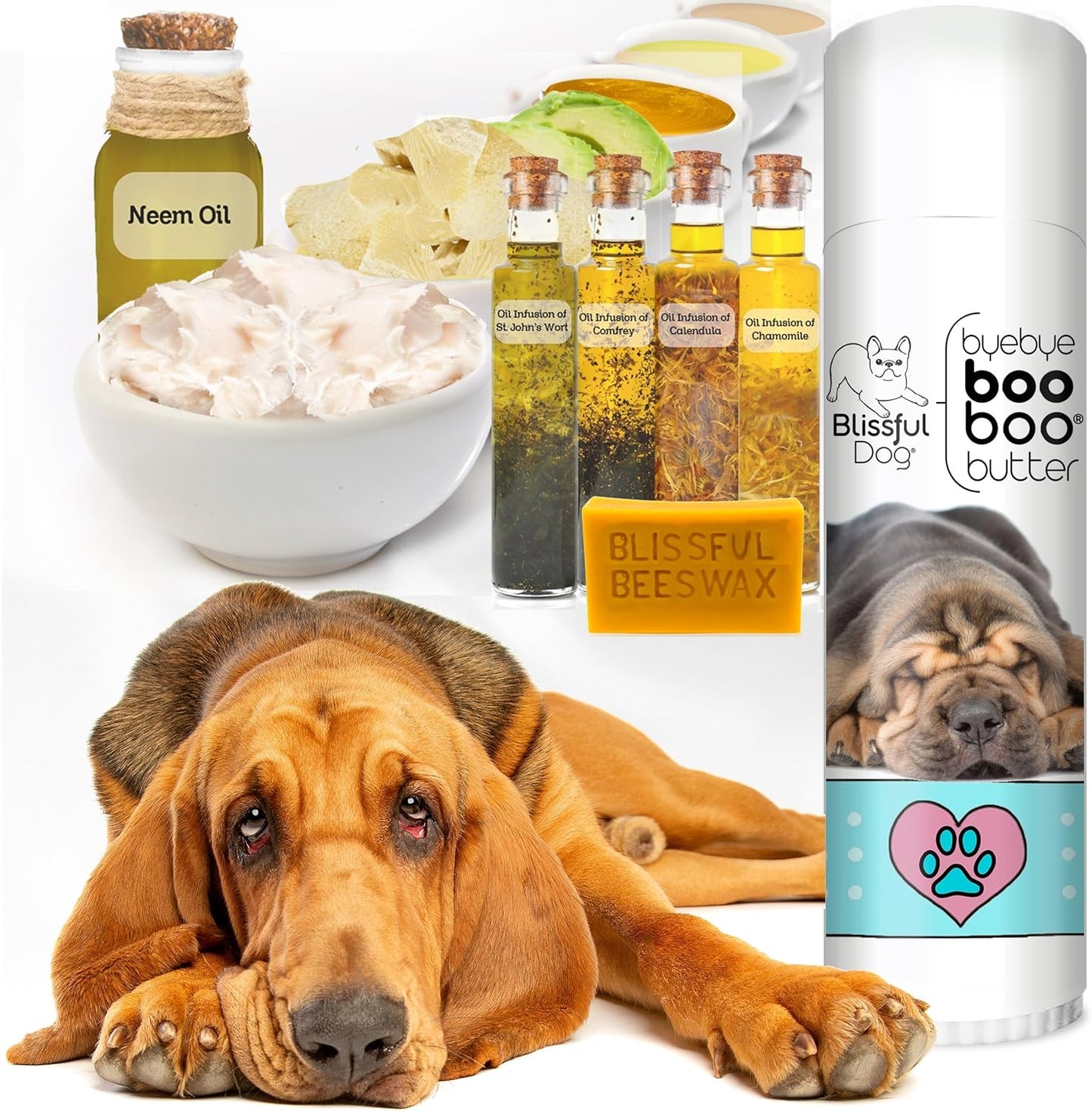 The Blissful Dog .50 oz Tube Bloodhound Booboo Butter