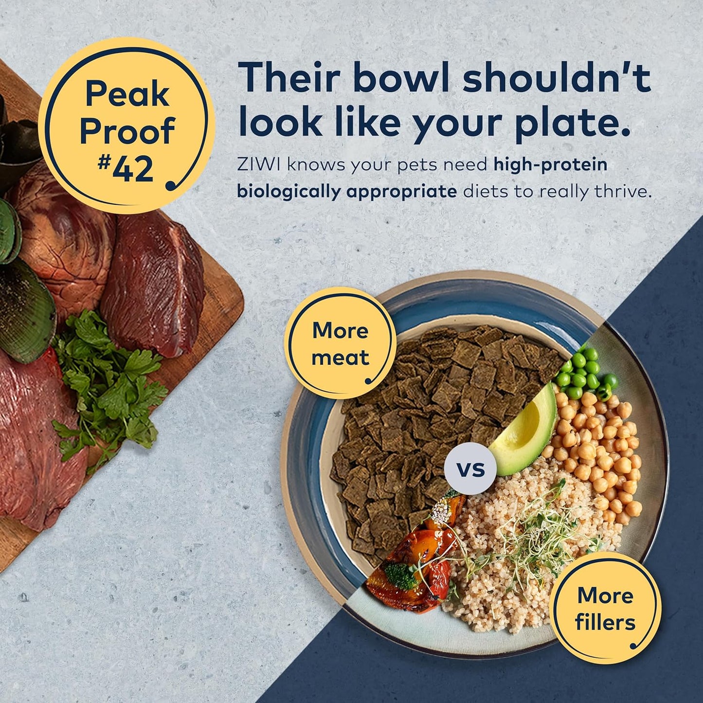 ZIWI Peak Air-Dried Dog Food – Lamb - All Natural, High Protein, Grain Free, Limited Ingredient w/ Superfoods (35.2oz)