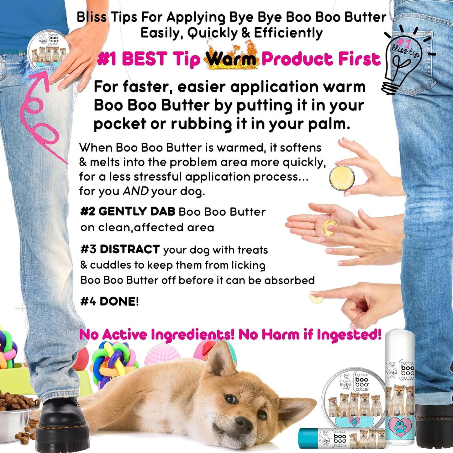 The Blissful Dog 8 oz TIN Shiba Inu Booboo Butter