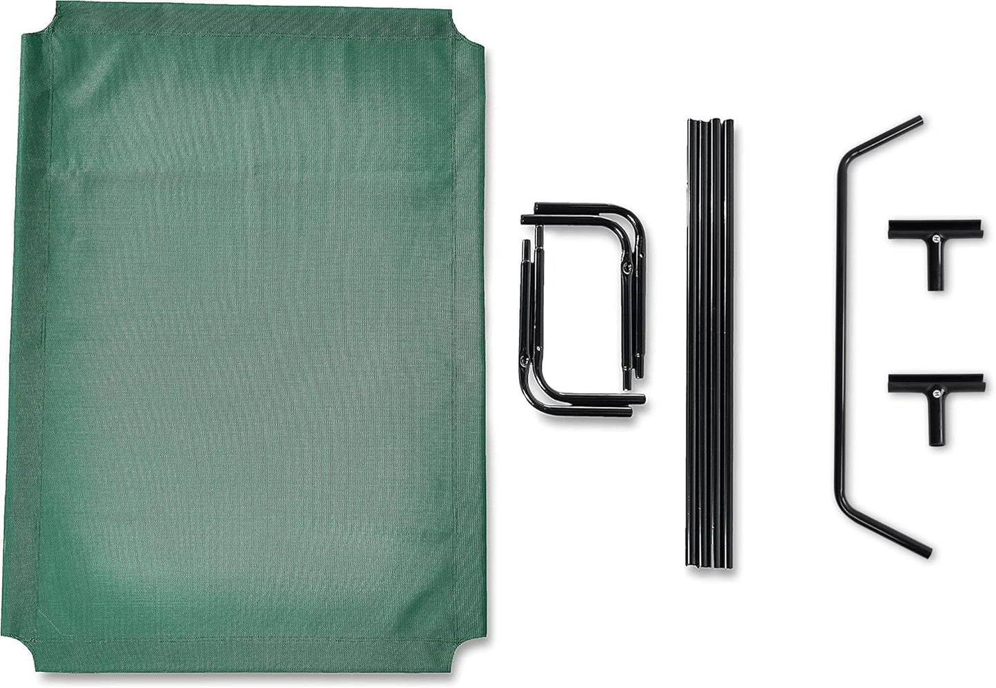 Amazon Basics Cooling Breathable Elevated Dog Bed with Durable Metal Frame, for Large Dogs, X-Large, 60 x 37 x 9 Inch, Green