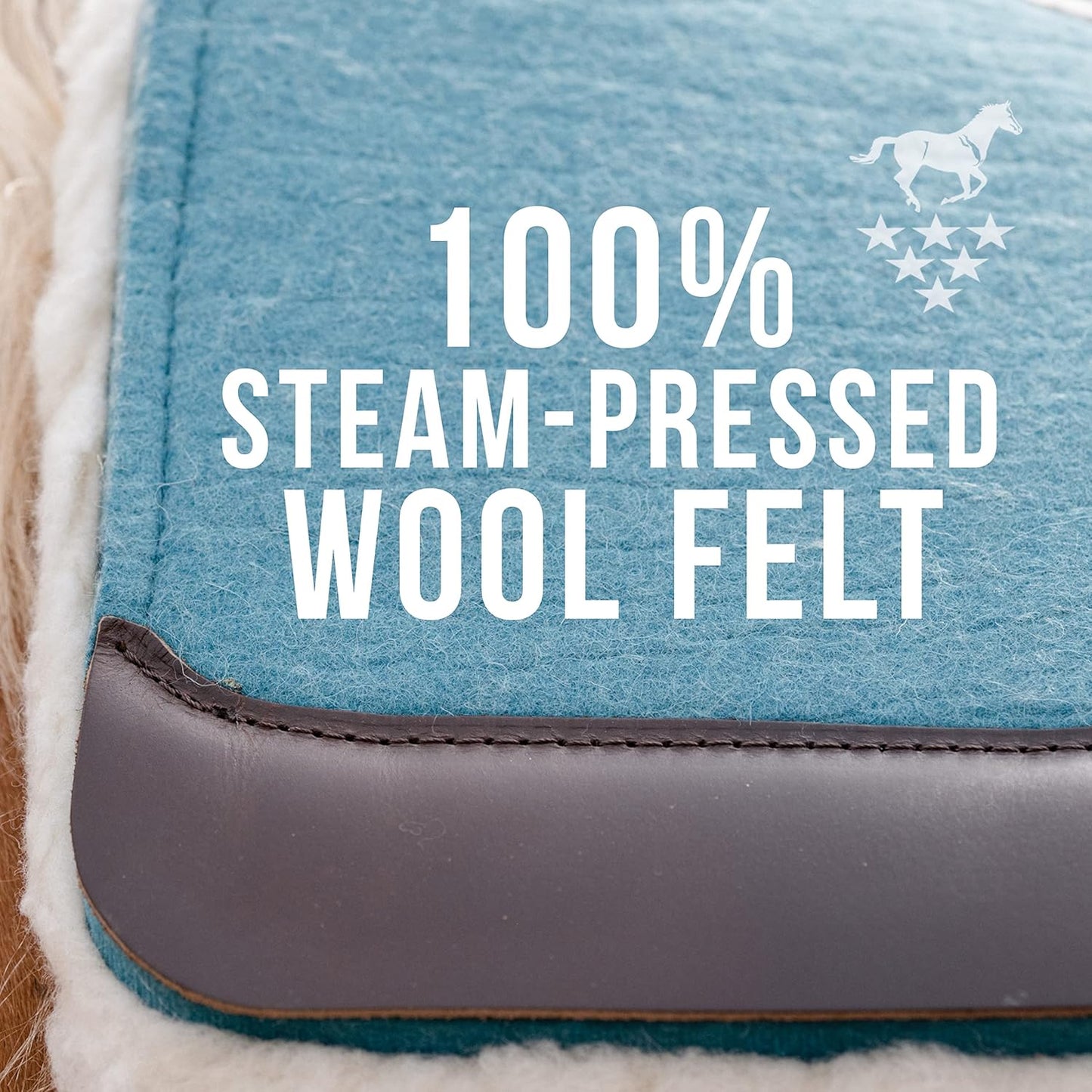 Professional's Choice 100% Steam-Pressed Wool Felt Saddle pad