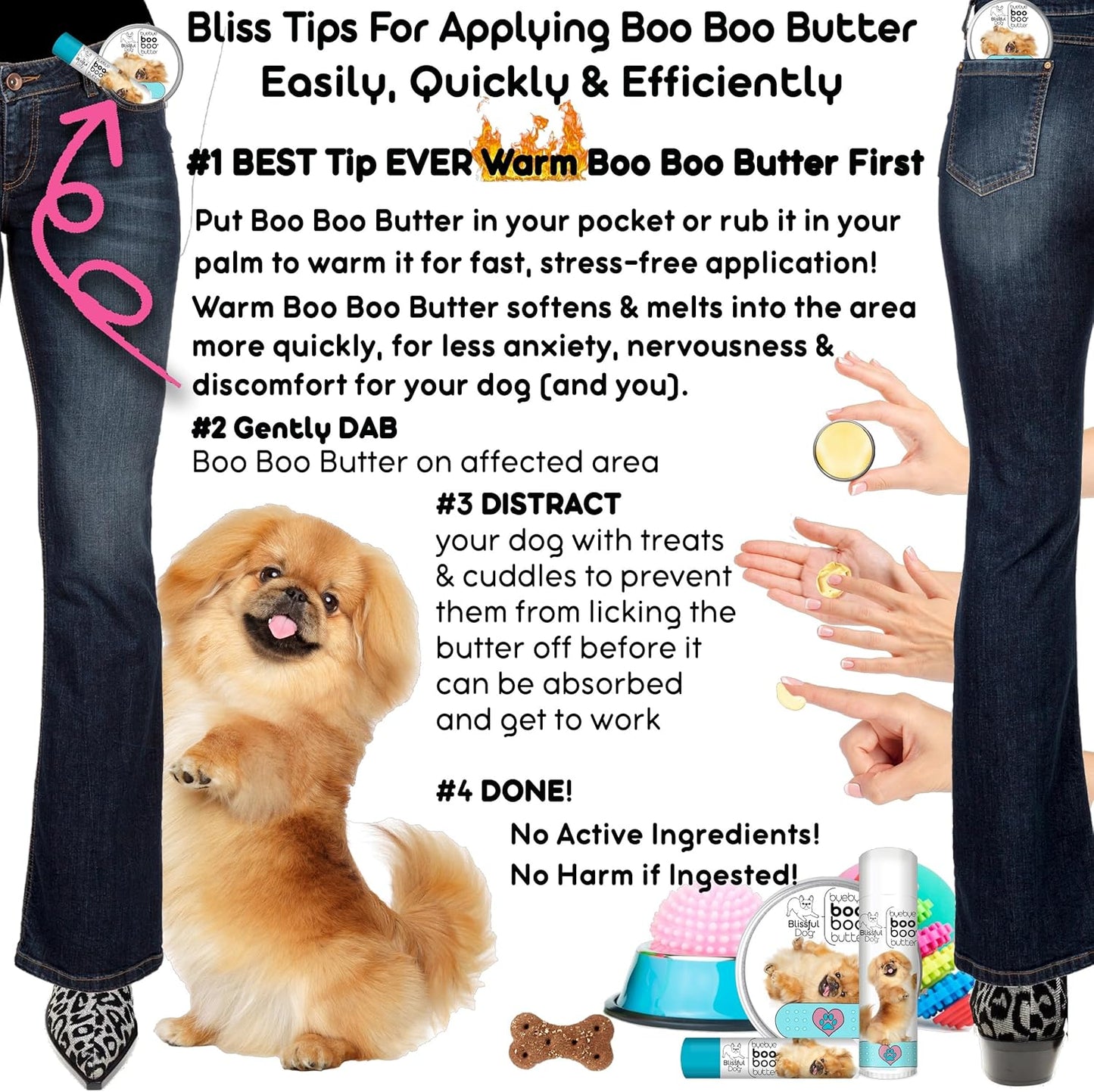 The Blissful Dog 1 oz TIN Pekingese Booboo Butter