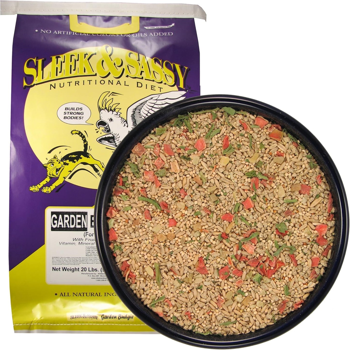 SLEEK & SASSY Garden Budgie (Parakeet) Food (20 lbs.)