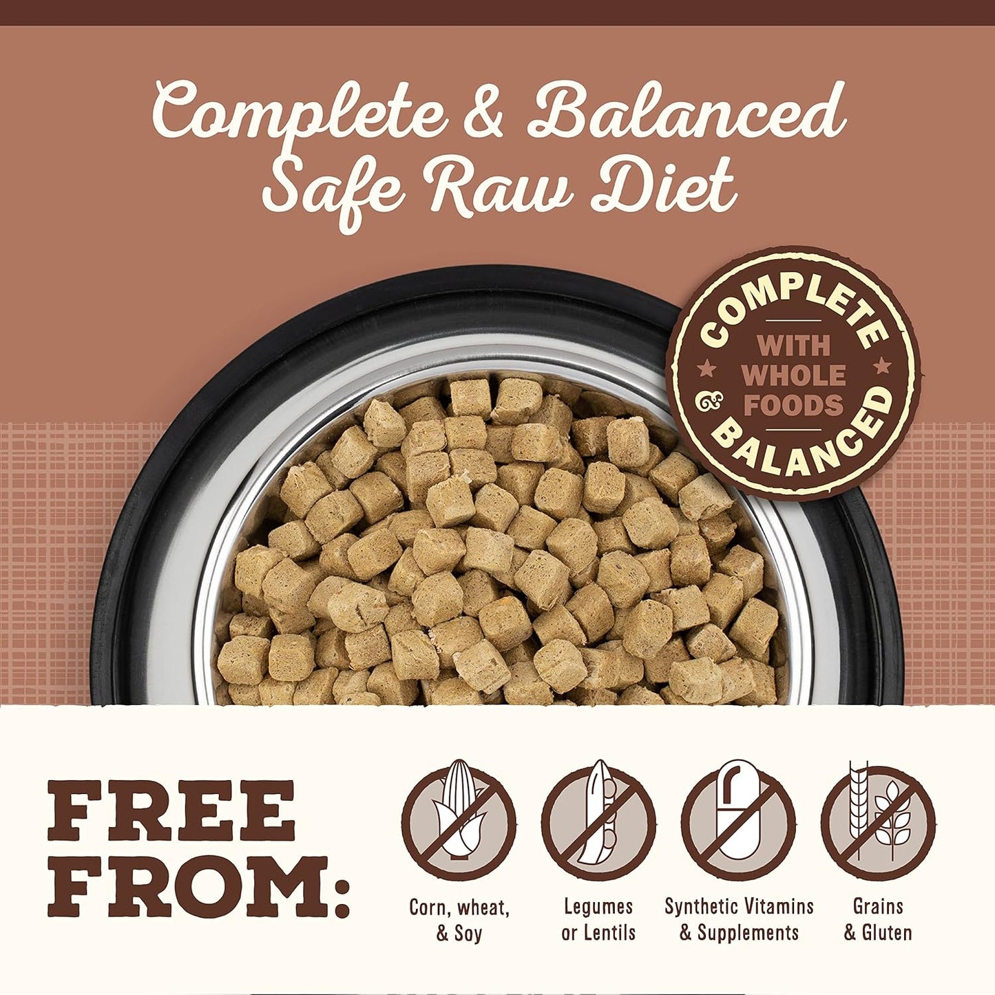 Primal Freeze Dried Dog Food, Pronto Mini Nuggets, Pork; Scoop & Serve, Complete & Balanced Meal; Also Use As Topper or Treat; Premium, Healthy, Grain Free, High Protein Raw Dog Food (16 oz)