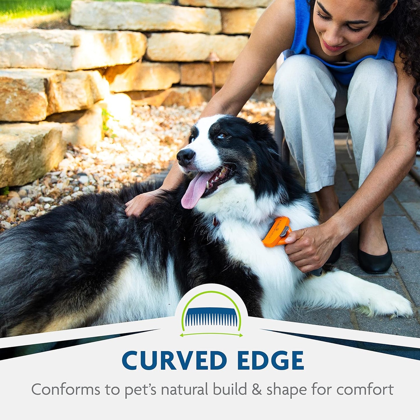 FURminator Medium Dog Undercoat deShedding Tool, Short Hair, Reduces Loose Hair from Shedding