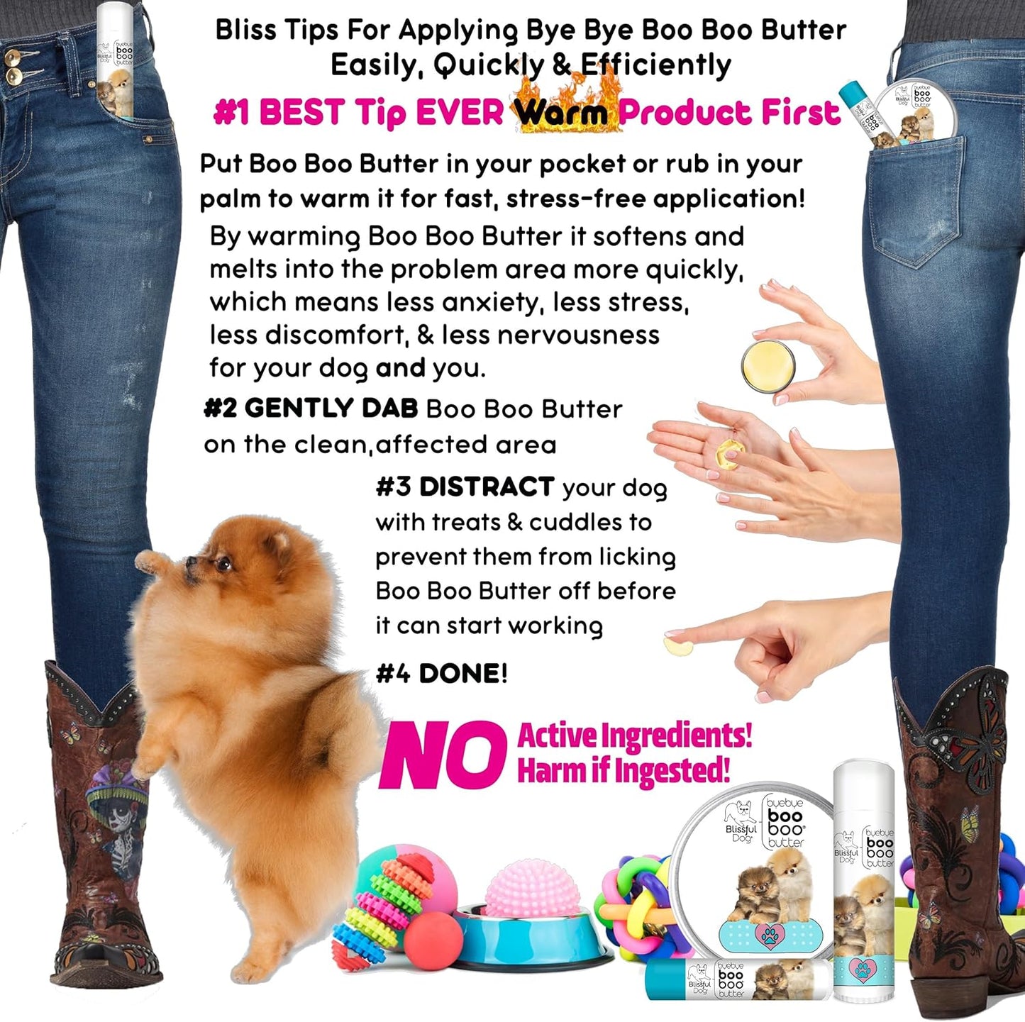 The Blissful Dog 4 oz TIN Pomeranian Booboo Butter