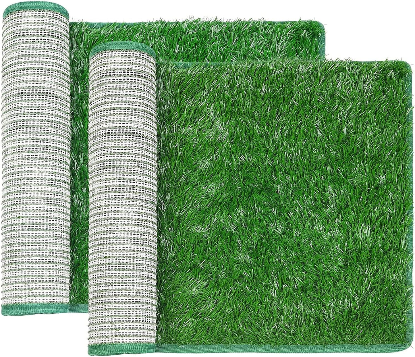 LOOBANI Dog Grass Pee Pads, Artificial Dog Grass Pads for Potty Tray, Fake Grass for Dogs to Pee On, Outdoor Indoor Pee Grass for Dog Potty (18.1*28.1 inch)