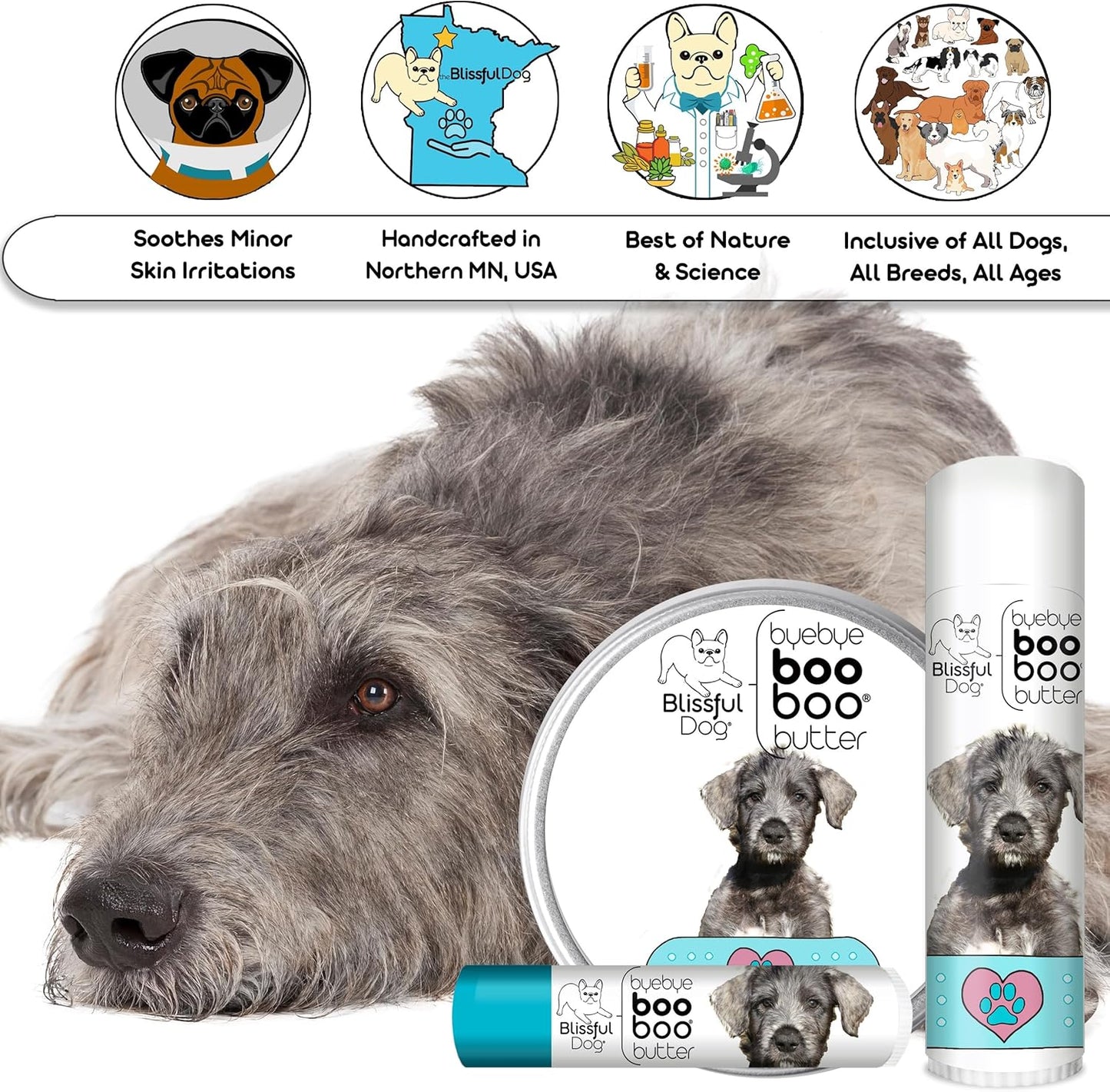 The Blissful Dog Irish Wolfhound Boo Boo Butter, 1 Ounce