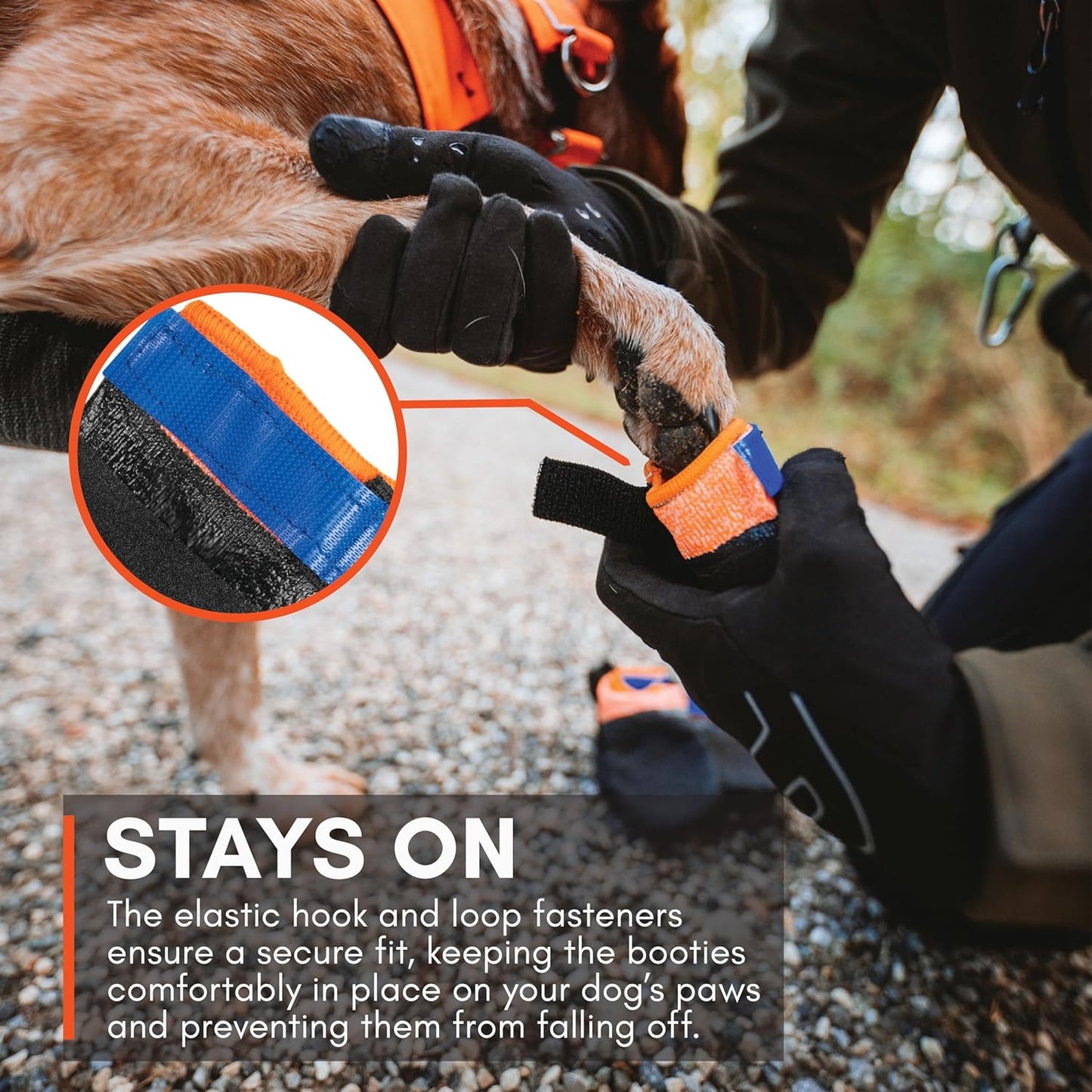 Non-stop dogwear Protector Booties, 4-Pack of Dog Booties for Hot Pavement and Rough Surfaces with Anti-Slip, Waterproof and Comfortable for Large Dogs