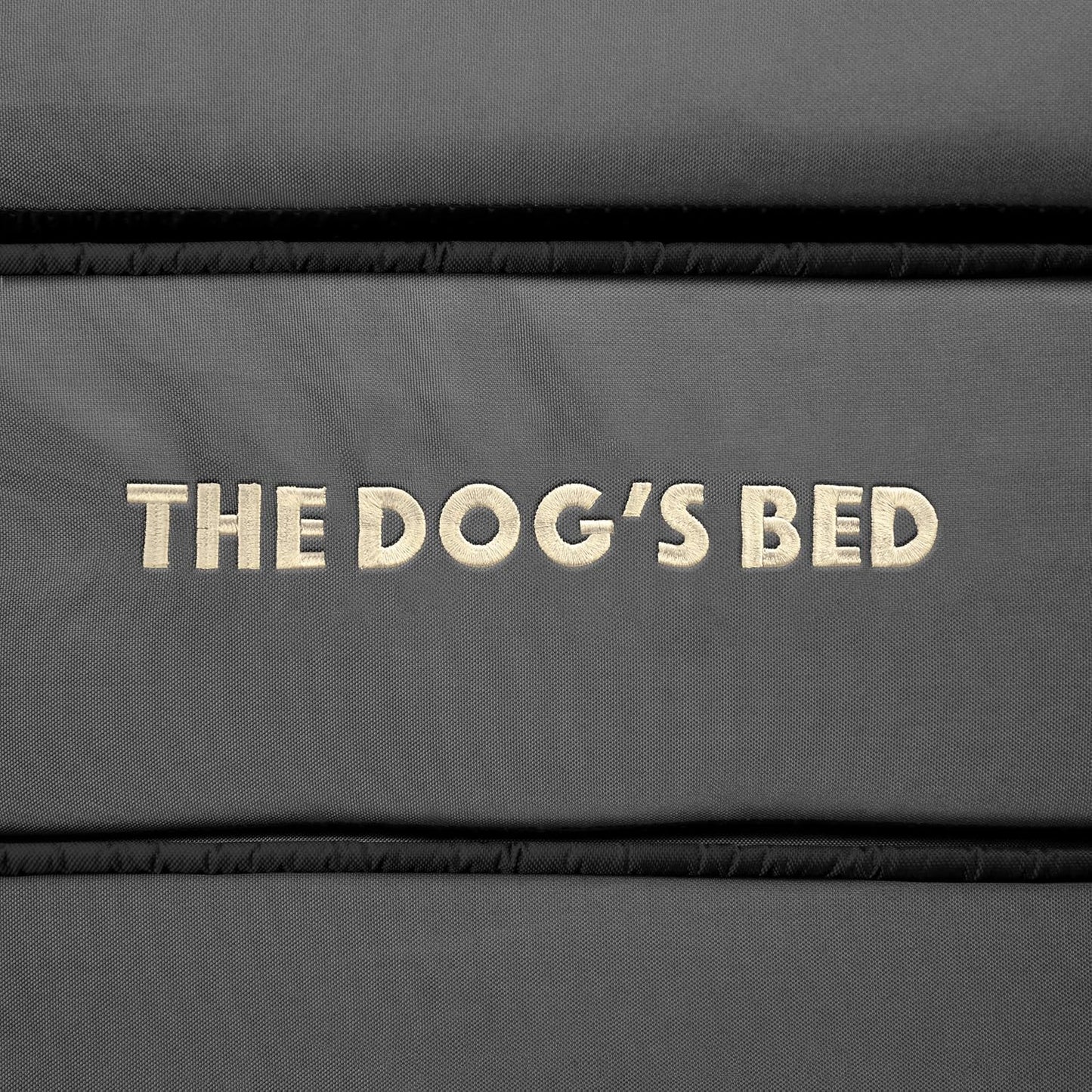 The Dog’s Bed Orthopedic Headrest Dog Bed Large Grey/Black 40x25, Memory Foam, Pain Relief: Arthritis, Hip & Elbow Dysplasia, Post Surgery, Lameness, Veterinary Approved, Waterproof Washable Cover