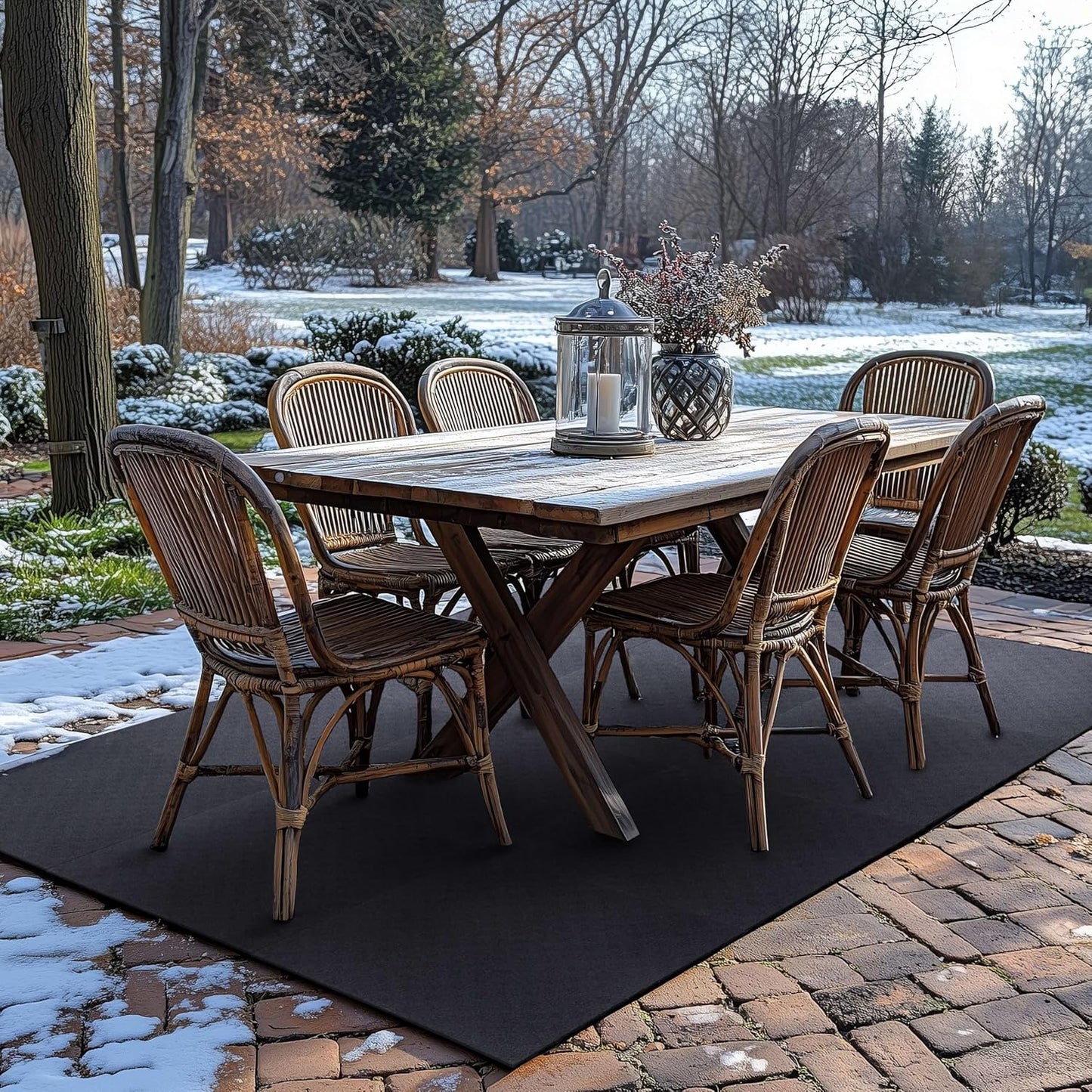 Mohawk Home Heavy Duty Rubber Stall Mat - Gym Floor- Under Dog Crate - All Purpose Utility 2'x2' - 1/2" Thick